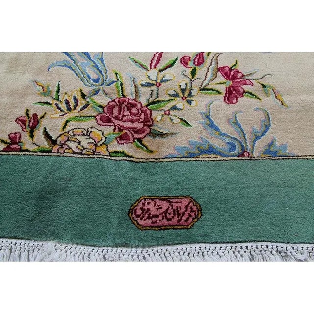 1940s 1940s Old Persian Kerman Runner Rug 3’2″ X 19’7″ For Sale - Image 5 of 13