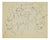 Mino Maccari, The Sculptor, Ink Drawing on Paper, 1960s For Sale