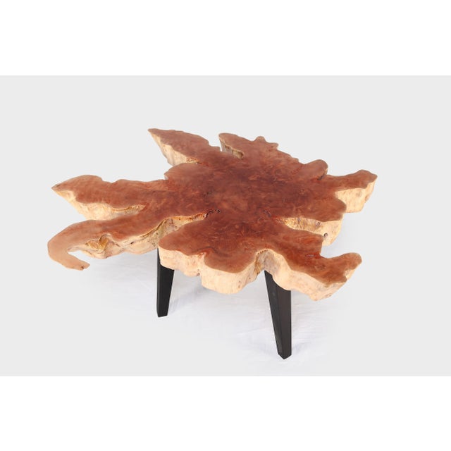 Modern Lychee Living Edge Coffee Table 96 For Sale In Greensboro - Image 6 of 6