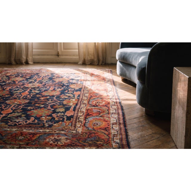 Early 20th Century W. Persian Bijar Carpet ( 4'6" x 6'6" - 137 x 198 ) For Sale - Image 14 of 15