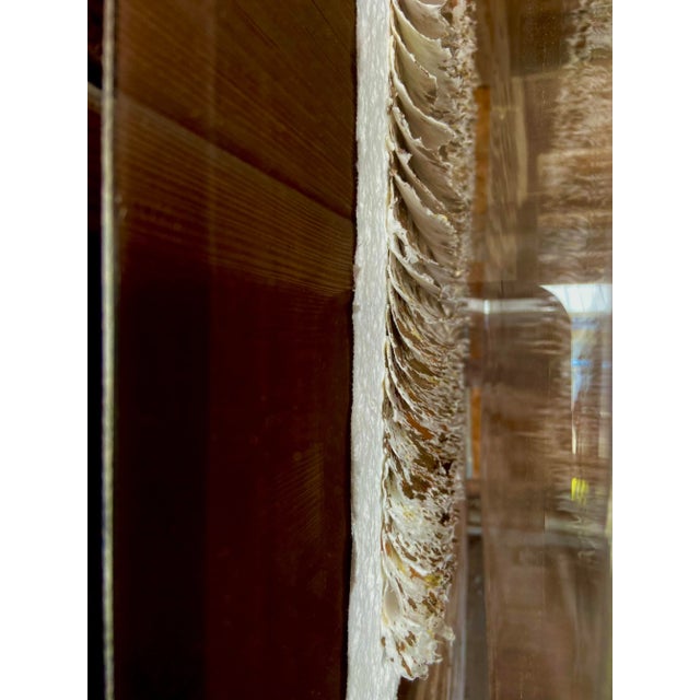 Late 20th Century Late 20th Century Abstract Paper Installation Wall Art, Framed in a Lucite Shadow Box For Sale - Image 5 of 9
