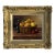 Still Life with Fruit in Basket - Vintage Oil in Ornate Frame by British Artist 1987 For Sale