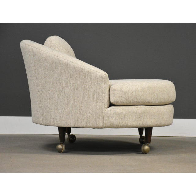 Mid-Century Modern 1960s Beige Round Lounge Chairs by Adrian Pearsall For Sale - Image 3 of 9