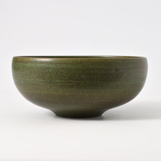 Green Studio Pottery Bowl by Antonio Lampecco, 1976 For Sale - Image 10 of 10