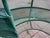 1970s Vintage Green Metal Mesh Outdoor Patio Table For Sale - Image 5 of 9