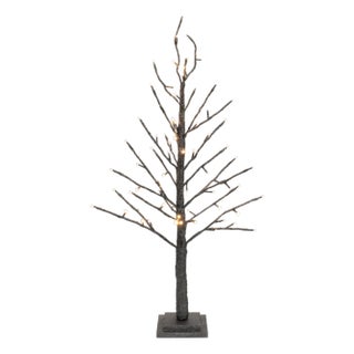LEDBlack Glittered Twig Tree 36"H For Sale