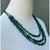 Teal Vintage Boho Malachite Three-Stranded Necklace For Sale - Image 8 of 12