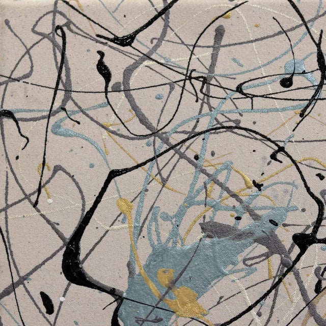 Jazz It Up - Contemporary Dynamic Abstract Expressionist Jackson Pollock-Style Drip Art Original Painting by Marc Raphael For Sale - Image 4 of 9