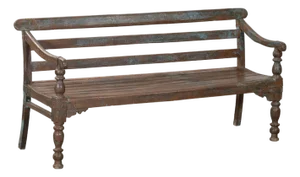 Antique Anglo-Indian Teakwood Bench