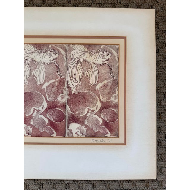 1970s Wood Block Artist's Proof Original Print, Signed For Sale - Image 6 of 9