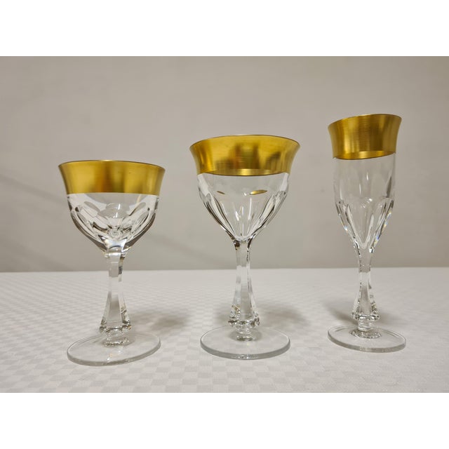 Glass Set in Crystal and Pure Gold by Barthmann, Set of 36 For Sale - Image 12 of 12
