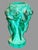 Vintage Antique Art Deco Nouveau Figural Malachite Czech 5" Art Glass Vase Unmarked, in very good original condition...