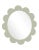 Contemporary Fleur Home Carnival Iris Oval Mirror in Mizzle, 37x32 For Sale - Image 3 of 3