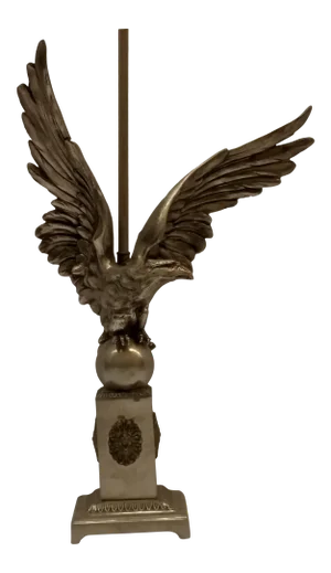 French Art Deco Eagle Table Lamp
