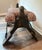 Tribal Custom Upholstered Vintage Camel Saddle Stools For Sale - Image 3 of 12