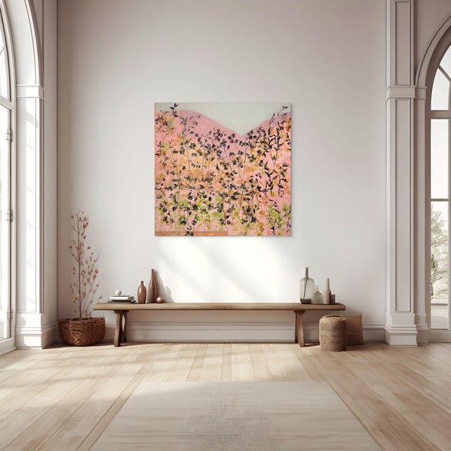 experimenting with different pinks for my background, and layering my prints that I make of local plants. A beautiful...