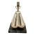 Modern Hammered Nickel Gourd Lamp For Sale