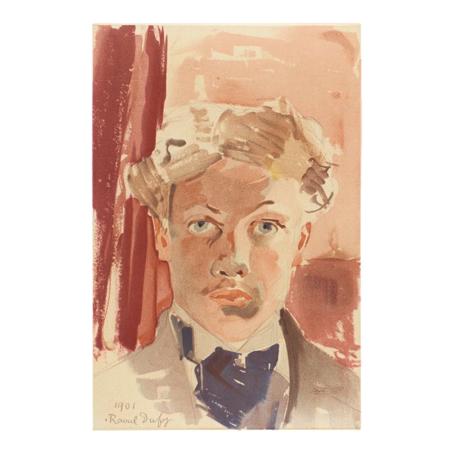 1965 Lithograph After Raoul Dufy's 1901 Self Portrait For Sale