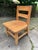 Wood Vintage Oak Childs School Chair 1950's For Sale - Image 7 of 12