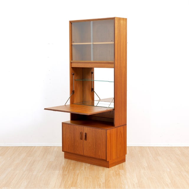 Brown 1960s Mid Century G Plan Teak Bookcase Wall Unit, A Pair For Sale - Image 8 of 15