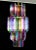 Mid-Century Modern Large Multicolored Quadriedri Murano Glass Chandelier, 1984 For Sale - Image 3 of 13