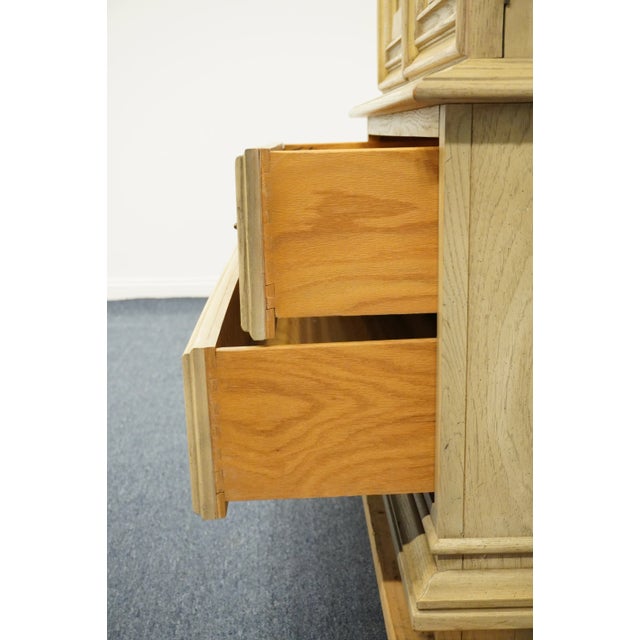 Wood Farcher Furniture Italian Contemporary 42" Pickled Wood Door Chest 472-9864 For Sale - Image 7 of 13