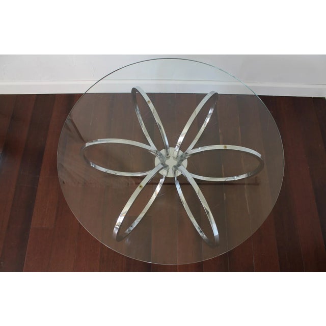 Chrome 1970s Vintage Chrome Coffee Table For Sale - Image 8 of 8