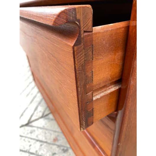 Mid-Century Modern Norway Teak 4 Drawer Dresser in Scandinavian Modern Style, 1965 For Sale - Image 3 of 10