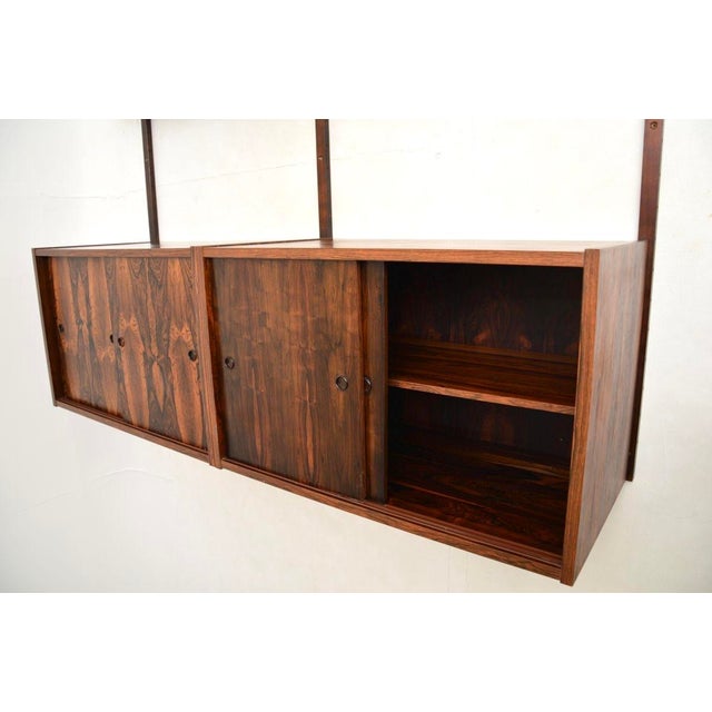 Brown Vintage Danish Wall Mounting Cabinet from Preben Sorensen, 1960s For Sale - Image 8 of 11