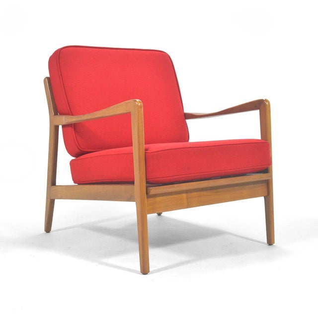 Classic Scandinavian Modern by the founder of DUX in the United States – Folke Ohlsson. This lovely lounge chair has a...