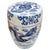 Late 20th Century Chinese Blue & White Garden Stool With Dragon & Phoenix Motif For Sale - Image 4 of 9