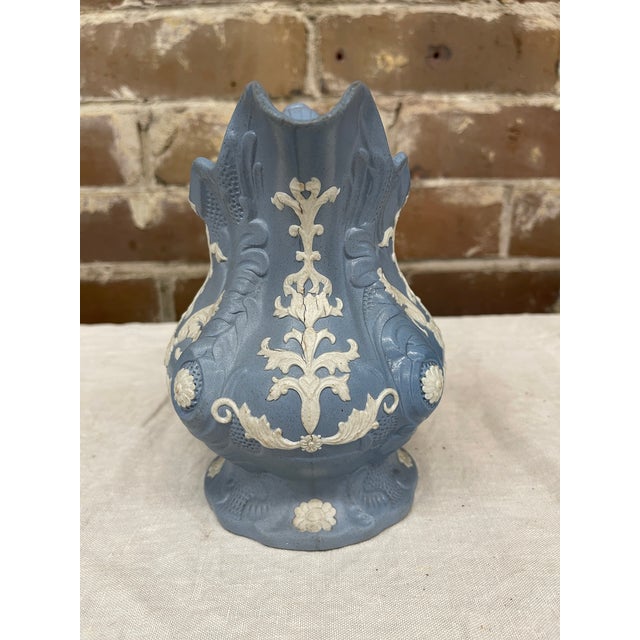 English Late 19th Century Wedgewood Style Jasperware Pitcher For Sale - Image 3 of 6