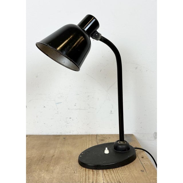 Bauhaus Vintage Black Table Lamp by Christian Dell for Bur Bunte & Remmler, 1930s For Sale - Image 3 of 18