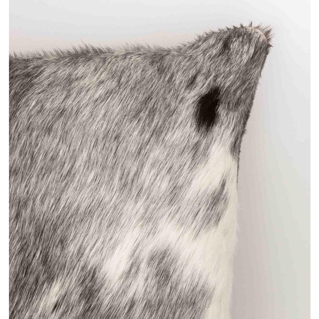 Modern Cowhide Throw Pillows, Pair For Sale - Image 4 of 10