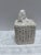 Farmhouse Vintage White Wicker Tissue Box Cover For Sale - Image 3 of 7