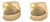 26692 - Mayor's Jeweler 18k Yellow Gold 20mm Wide Huggie Earrings, 2 Pieces For Sale