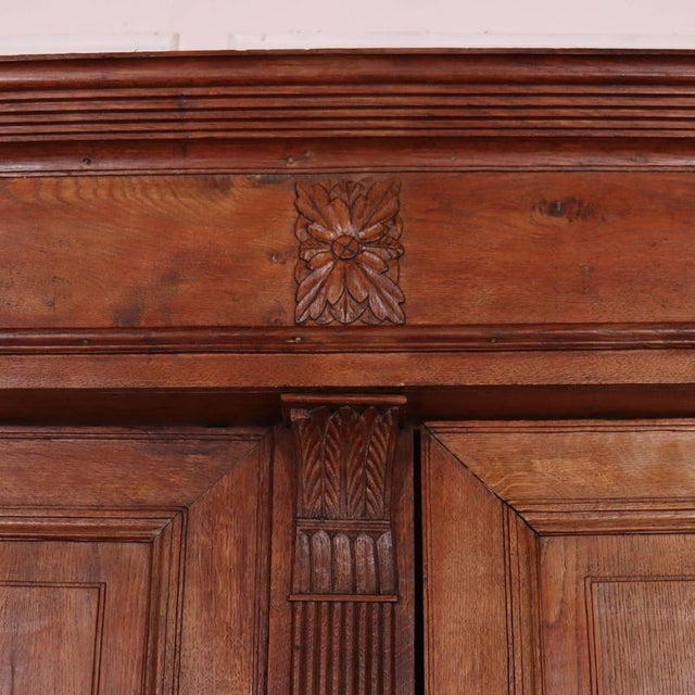 19th Century Danish Oak Wardrobe For Sale - Image 3 of 16