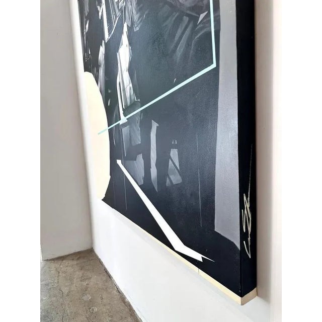 Black Ian Shults, The Big Tickle, Mixed Media on Canvas, 2024 For Sale - Image 8 of 10