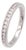 Tiffany & Co. Platinum Half Circle Channel-Set Diamond Band Ring Size 4.25 For Sale