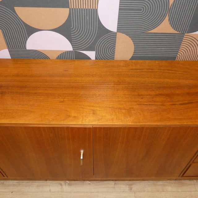 Brown Large Sideboard in Walnut from MCM, 1960s For Sale - Image 8 of 18