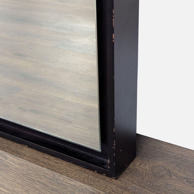 West Elm West Elm Wood Framed Floor Mirror For Sale - Image 4 of 7