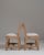 Wood Pair of 1970s French Beige Oak Mid-Century Modern Chairs with Upholstered Seats For Sale - Image 7 of 15