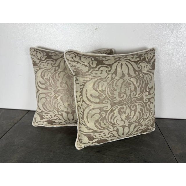 Custom Fortuny Pillows Using Vintage Fortuny Fabric, by Melissa Levinson For Sale In Los Angeles - Image 6 of 6