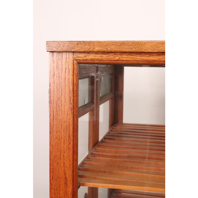 Antique Golden Oak Pie Pastry Display Cabinet For Sale - Image 14 of 16