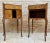 Early 20th Century French Bedside Tables or Nightstands in Marquetry and Iron Hardware, 1920s, Set of 2 For Sale - Image 3 of 12