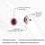 Vintage 14k White Gold Ruby 18.91ct & Diamond 2.3ct Stud Earrings- A Pair For Sale - Image 12 of 15
