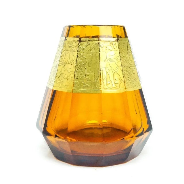 Art Deco Vase from Moser, Czechoslovakia, 1930s, in Very Good conditions. Designed 1920 to 1949 This piece has an...