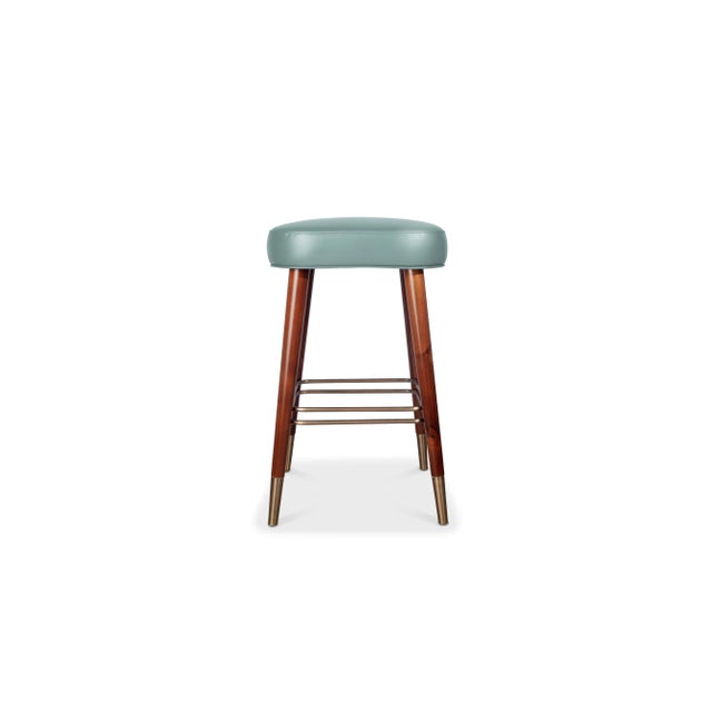 Not Yet Made - Made To Order Lauren Bar Stool by Ottiu For Sale - Image 5 of 6