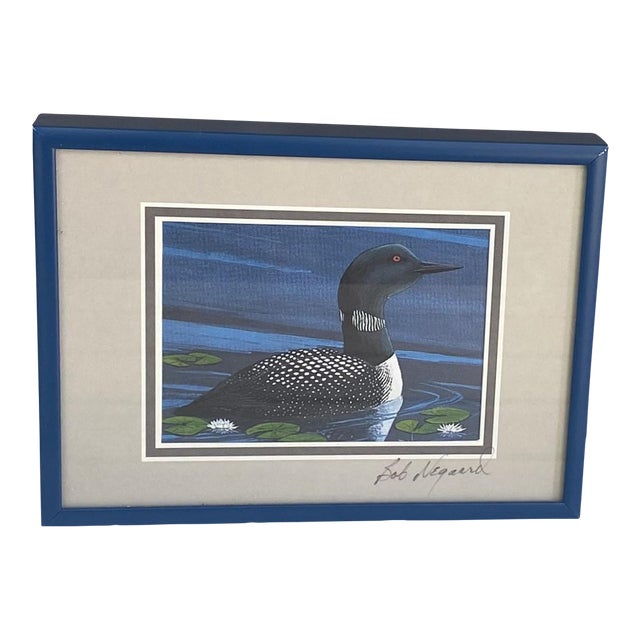 Late 20th Century Bob Negaard Signed Duck Print - Framed For Sale