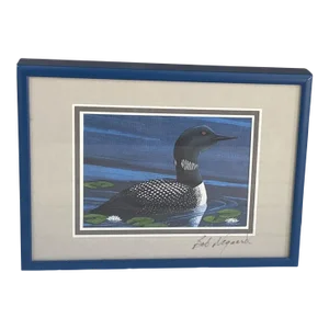 Late 20th Century Bob Negaard Signed Duck Print - Framed